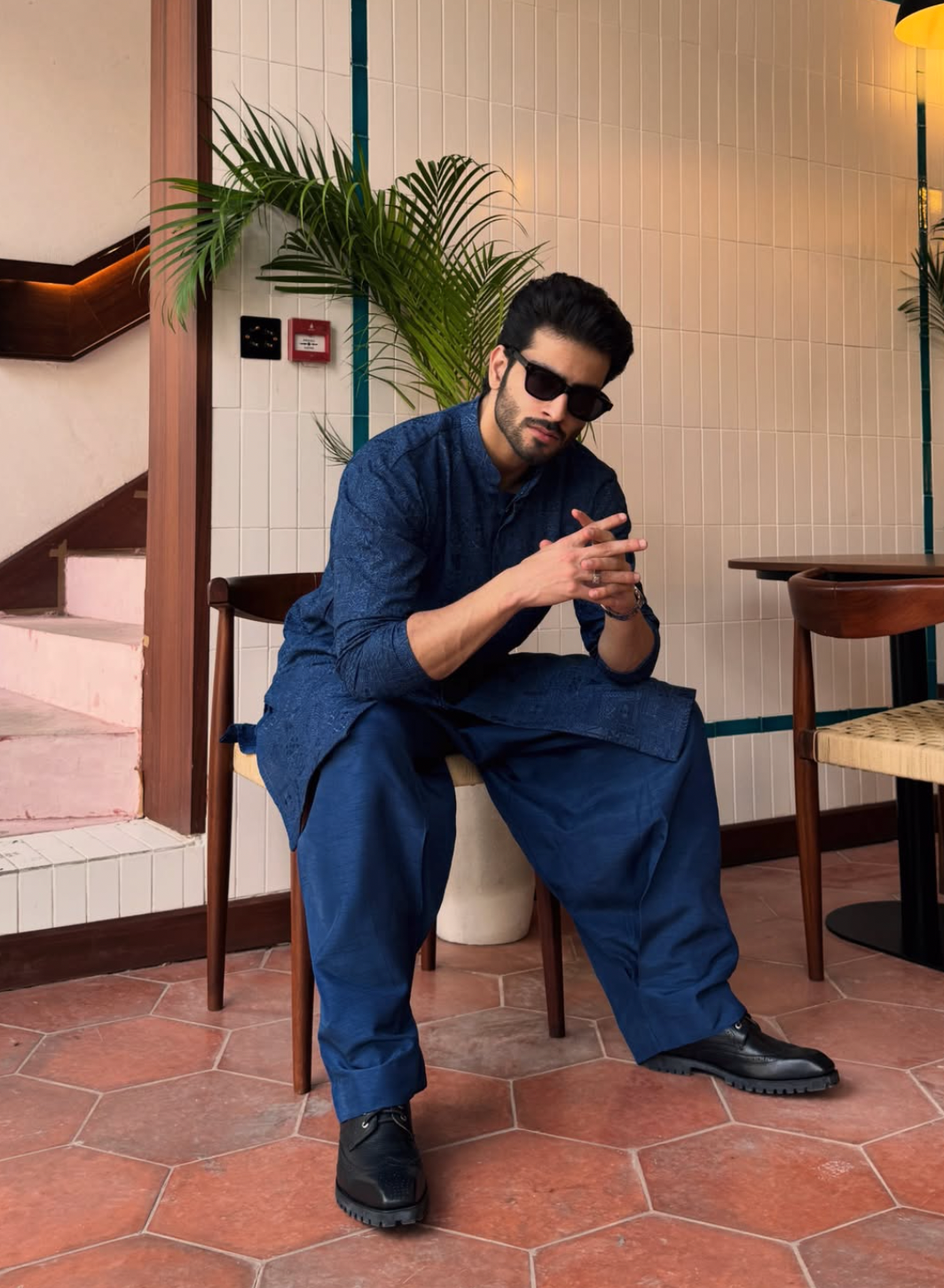 Hashir Muhammad - Embroidered Kurta