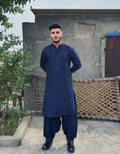 Navy Blue Shalwar Kameez